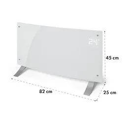 Конвекторний обігрівач Klarstein Bornholm Curved Smart 1000/2000W WiFi (10035237) - мініатюра 7