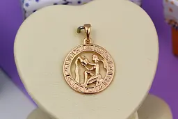 Кулон зодіак Xuping Jewelry водолій 2 см золотистий
