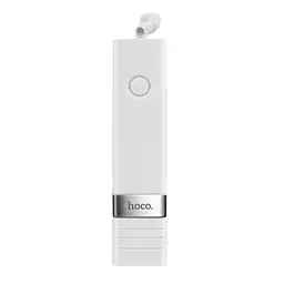 Селфі монопод Hoco K5 дротовий тримач Selphie stick білий - мініатюра 4