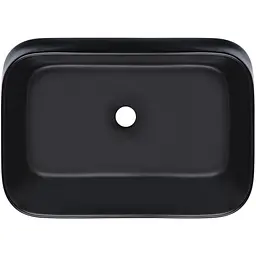 Умивальник Qtap Scorpio 550x390x120 Black matt QT14112243MBN, Чорний матовий