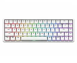 Клавіатура ігрова механічна Ajazz AK-680-MAX Magnetic Switch RGB USB White