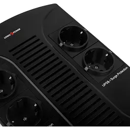 Джерело безперебійного живлення LogicPower 650VA-PS, Lin.int., AVR, 4 x евро, пластик - мініатюра 3