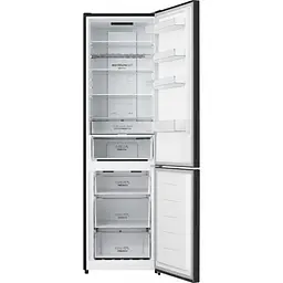 Холодильник Gorenje з нижн. мороз. камерою, 200х60х60см, 2 двері, 238 (98) л, А +, NF +, Зона св-ті, Зовн. Дисп, чорний - мініатюра 2