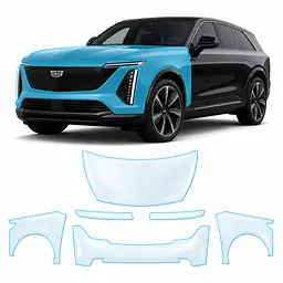Антигравійна захисна бронеплівка за лекалами для Cadillac Escalade IQ EV 2024- передня частина авто (капот бампер крила))