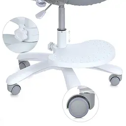 Дитяче крісло Bambi M 6057-11 з підлокітником і підніжкою сіре (RLT48542) - мініатюра 6
