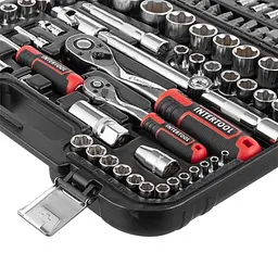 Набір інструментів 1/2" + 1/4", Cr-V, 110 од., головки: 4-32 мм, біти 35 од, Storm Intertool ET-8110 - мініатюра 5