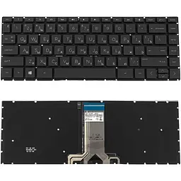 Клавіатура для ноутбука HP (240 G6, 245 G6) rus, black, без фрейма, підсвічування клавіш - мініатюра 2