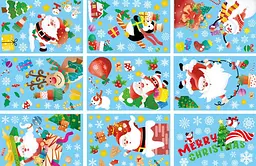 Набір новорічних наклейок на вікно Happy New Year 9 14578 20×30 см 9 аркушів
