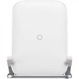 Бездротовий зарядний пристрій Baseus Rib Horizontal and Vertical Holder 15W WXPG-02 White - мініатюра 2
