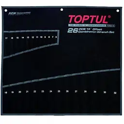 Чохол для гайкових ключів на 26 одиниць від набору GPAA2602 GPAX2601 TOPTUL PA26063201
