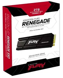 Твердотільний накопичувач SSD 2Tb, FURY Renegade, PCI-E 4.0 x4, M.2 2280, 3D TLC, 7300/7000 МБ/с Kingston teh0019744 - мініатюра 4