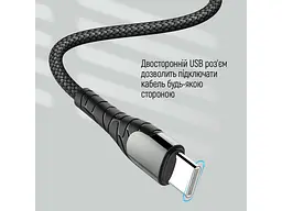 Кабель ColorWay USB-C to USB-C 2m Grey (CW-CBPDCC039-GR) - мініатюра 9