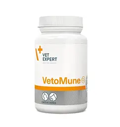 Харчова добавка для собак і котів VetExpert VetoMune (бета-глюкан, ГМБ), 1 капсула