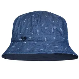 Панама Buff Kids Bucket Hat arrows denim Синій
