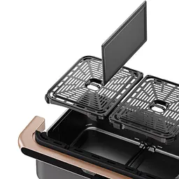 Мультипіч Cosori Dual Blaze Twinfry 10-Litre CAF-TF101S-AEUR (KAAPAFCSSEU0204Y) - мініатюра 8
