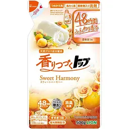 Японський гель для прання Lion Top Sweet Harmony фруктово-квітковий аромат поповнення 500 г