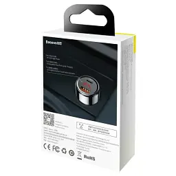 Автомобільний зарядний пристрій Baseus Magic Series PPS PDout/USB 45W/QC/PD/LCD CCMLC20C-01 Black - мініатюра 6