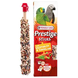 Ласощі для середніх і великих папуг Versele-Laga Prestige Sticks Верселе-Лага овочі та кульбаба (2 шт) 140 г (223604)