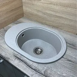 Кухонна мийка Adamant OVALE terra 610x420x180 мм, з крилом 61 см - мініатюра 3
