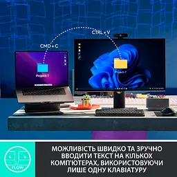 Клавіатура бездротова механічна Logitech MX Mechanical Mini Minimalist Graphite (920-010780) - мініатюра 10