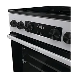 Плита Gorenje GEC5C41SG електрична склокерамічна, 70л, 50x60см, дисплей, прог (GEC5C41SG) - мініатюра 5