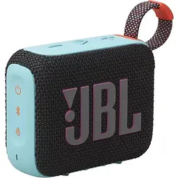 Портативна колонка JBL Go 4 Black Orange (JBLGO4BLKO) - мініатюра 6