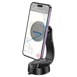 Тримач із бездротовим зарядним Hoco HW25 Neon magnetic wireless fast charging car holder - мініатюра 4