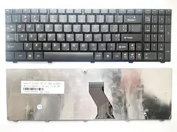 Клавіатура для ноутбуків Lenovo IdeaPad U550 Series чорна UA/RU/US