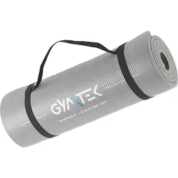 Килимок (мат) для фітнесу та йоги Gymtek NBR 1,5см сірий - мініатюра 2