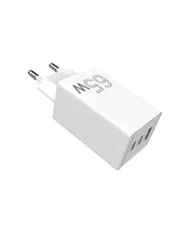 Мережевий зарядний пристрій Sigma mobile X-power 65W GaN, PD, QC (2xUSB-C + 1xUSB-A) Білий (PS65-01) - мініатюра 7
