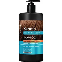 Шампунь Dr. Sante Keratin для тьмяного та ламкого волосся 1 л