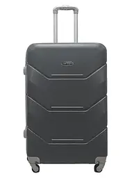 Валіза велика L пластикова Carbon 147C 115л Сірий