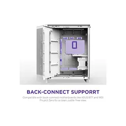 Корпус для ПК NZXT H9 Flow Dual-Chamber All White (CM-H92FW-01) - мініатюра 8