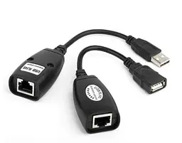 Подовжувач USB по крученій парі RJ45 до 50 м