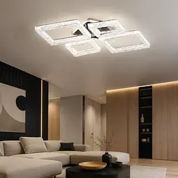 Світлодіодна люстра Splendid Ray LS/2S+2B LED (BK), чорний, 60 Вт, від 8-16 м²