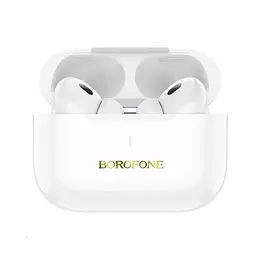 Бездротові навушники TWS BOROFONE BW59 Plus ANC активне шумозаглушення Bluetooth 5.3 білі - мініатюра 4