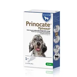 Краплі від бліх та паразитів KRKA Prinocate для собак вагою 25-40 кг 4 мл