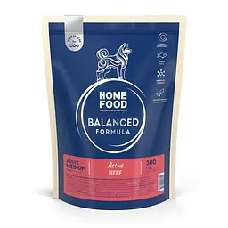 Корм для собак середніх порід Home Food з яловичиною 0,3кг