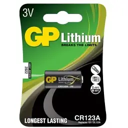Батарейка Gp CR 123A Lithium FOTO 3.0V (CR123A-U1 / 4891199001086)