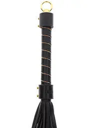 BDSM флогер Taboom Vogue Studded Whip 54 см чорний - мініатюра 6