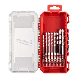 Набір свердел універсальних SHOCKWAVE HEX PACKOUT MILWAUKEE, (діаметри 4/5/5,5/5,5/6/7/8/10мм) (8шт) пластиковий кейс