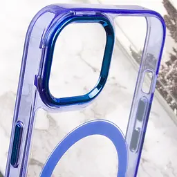 Чохол TPU Iris with MagSafe для Apple iPhone 12 Pro Max (6.7) Синій - мініатюра 6