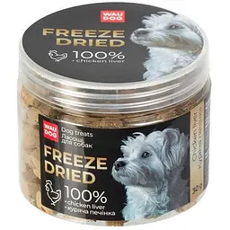 Ласощі для собак Waudog Treats Freeze dried Куряча печінка 30 г