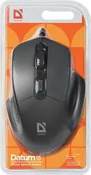 Мишка Defender Datum MB-347, 4кн., 1600dpi, чорна - мініатюра 4