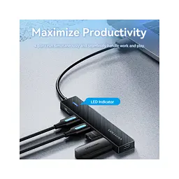 Концентратор Vention USB to 4xUSB 3.2 Gen2 + USB-C 10Gbps 0.15m black (CHOBB) - мініатюра 4