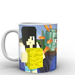 Кухоль GeekLand Minecraft Майнкрафт моби MС.02.039 330 мл синій - мініатюра 3