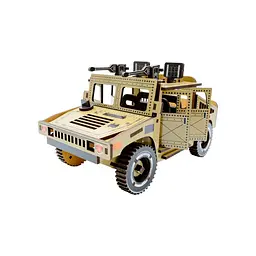 Дерев'яний 3D конструктор PuzzleOk Humvee Puz-00927, 100 деталей - мініатюра 2