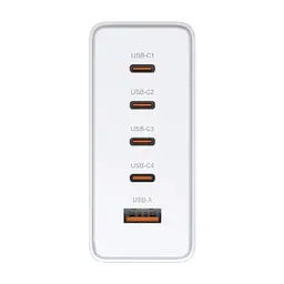 Зарядний пристрій D-Link 4xUSB-C + 1xUSB PD240W GaN white (DCF-241) - мініатюра 2
