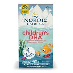 Риб'ячий жир для дітей Nordic Naturals Children's DHA зі смаком полуниці 180 капсул - мініатюра 2