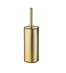 Йоржик для унітазу Mixxus Premium Quadro-TB0201 Brushed Gold, підлоговий, золотий (MI8395)